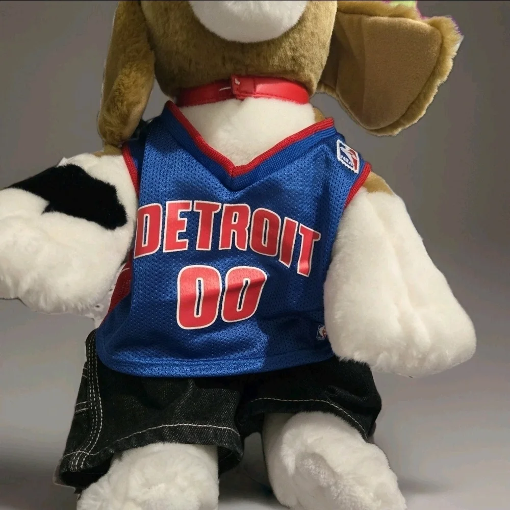 BABW Build a Bear Dog Collar Puppy Plush Stuffed Toy EUC